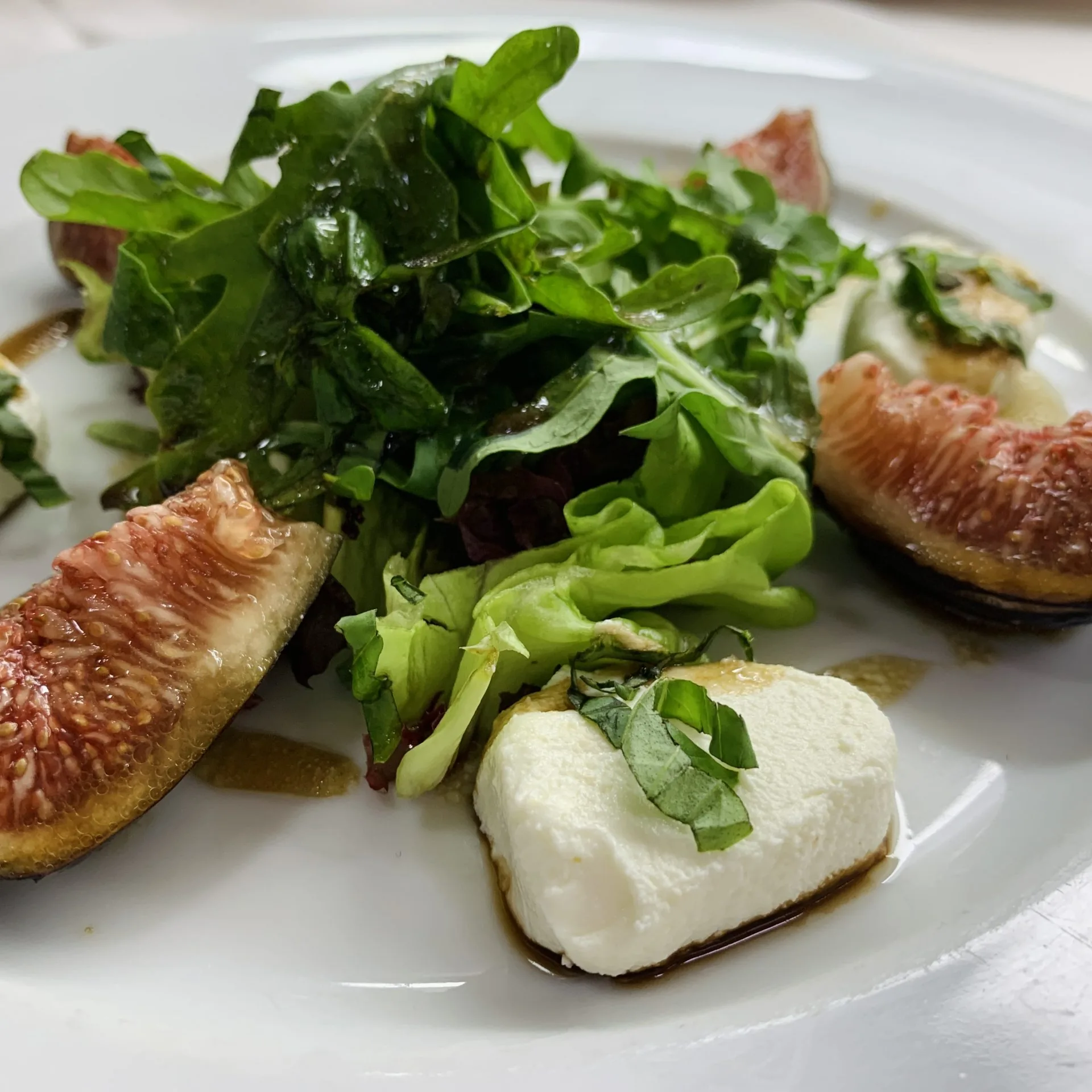 Goat cheese with figs
